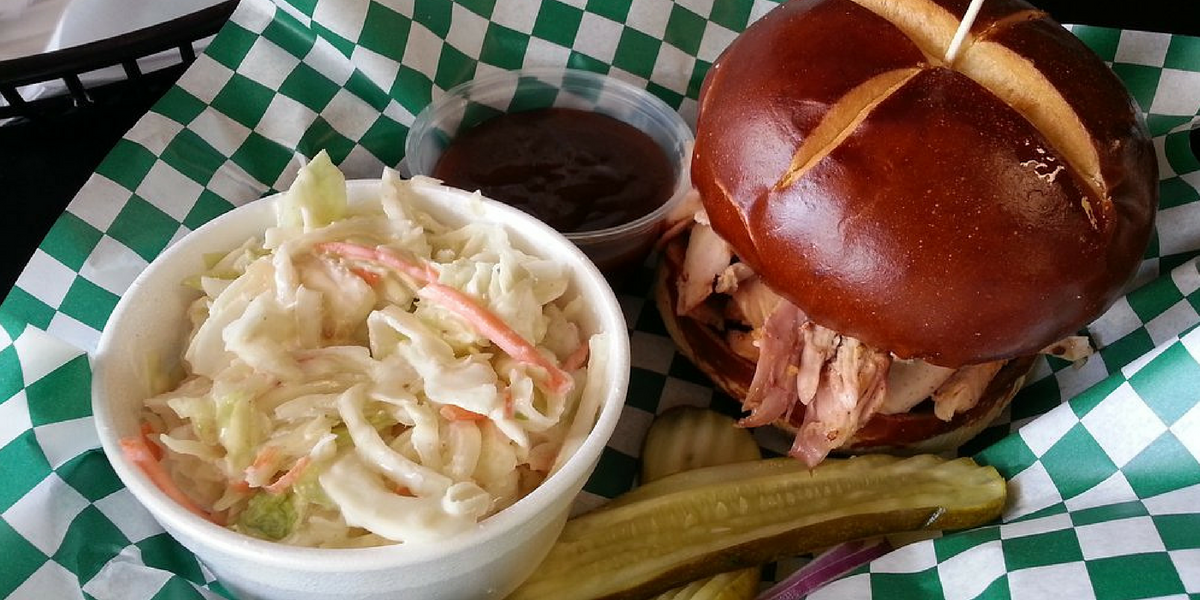 gobble stop smokehouse, pulled chicken